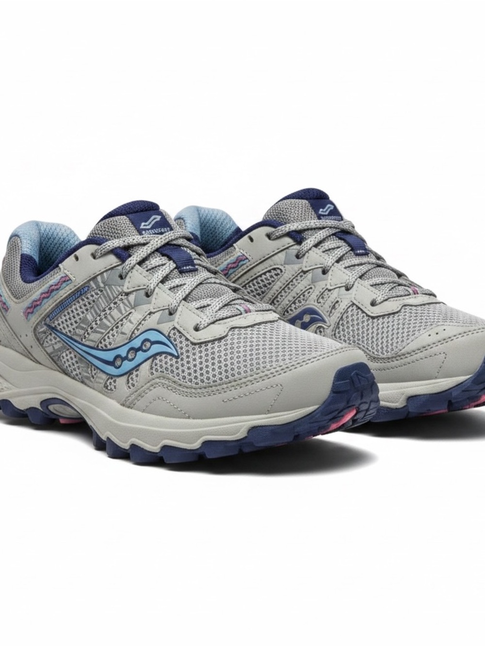 Saucony Excursion TR10 Womens Trail Running Shoes Grey Blue S10451-1